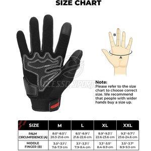 ถุงมือขี่มอเตอร์ไซค์แท้คุณภาพดีที่สุด ผลิตในปากีสถาน น้ำหนักเบา - Product Image 5