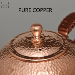 Bouilloire en cuivre pour le bureau et la vaisselle Bouilloire de service à thé en cuivre pour une taille et un design personnalisés - Product Image 3