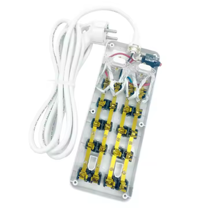 Ominsu ซ็อกเก็ตเสริม2500W พร้อมซ็อกเก็ตอเนกประสงค์2ตัวและซ็อกเก็ตสองขา8ตัวและสายไฟขนาด2.5ม.-สีขาว - Product Image 2