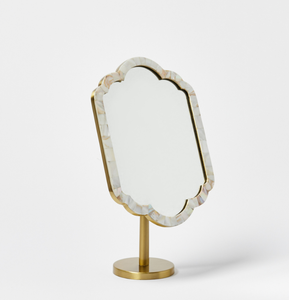 Espejo con incrustaciones de perlas madre negras decorativas marroquíes modernas hechas a mano tamaño personalizable para bodas precio al por mayor artesanía - Product Image 5