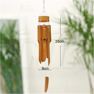 กระดิ่งลมไม้ไผ่เวียดนามทรงสี่เหลี่ยมผืนผ้าเป็นมิตรกับสิ่งแวดล้อมพร้อมของขวัญที่มีความหมายและอ่อนโยน - Product Image 2