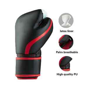 Offre spéciale, bonne qualité, gants de boxe à lacets, logo personnalisé, gants de boxe en peau de vache pour entraînement de compétition pour adultes - Product Image 2