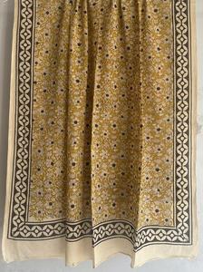 Jaipur Écharpe en coton 100% imprimée à la main Jaipur Écharpe respirante artisanale traditionnelle Boho Chic Écharpe en coton doux faite à la main - Product Image 5