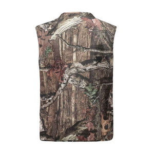 Oem Service Color liso Moda cuero caza chaleco nuevo estilo cremallera frontal transpirable cuero caza chaleco - Product Image 6