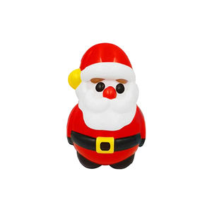 Mignon Père Noël Peluche Dessin Animé Forme Petite Lente Rising PU Mousse Squeeze <span class=keywords><strong>Balle</strong></span> <span class=keywords><strong>Anti</strong></span>-<span class=keywords><strong>Stress</strong></span> pour Noël - Product Image 1