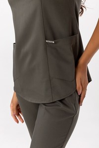 OEM Unisex Polyester Cotton Quick Dry Breathable Washable Stretchy Hospital <b>Scrub</b> <b>Sets</b> with Customizable Options for Nurses - Product Image 3