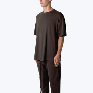 เสื้อยืดโอเวอร์ไซส์ผู้ชายสไตล์วินเทจ ล้างสีแบบแอซิด 100% ผ้าฝ้าย คุณภาพสูง รับผลิตโลโก้ตามสั่ง ขายส่ง - Product Image 3