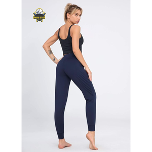 Pantalones ajustados de alta calidad para mujer, Yoga elásticos para pantalones deportivos, pantalones de ajuste Regular para exteriores, pantalones de chándal para correr, servicio OEM - Product Image 6