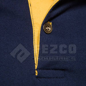 100% algodón personalizado para hombre para Polos patrón sólido tejido de punto con logotipo personalizado último diseño ropa informal - Product Image 4