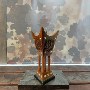 Quemador de Incienso Árabe Indio Mabkhara Hecho a Mano, Premium, Duradero, Decorativo, de Madera de Sándalo, Aromático, Ecológico, Soporte para Incienso Islámico - Product Image 5