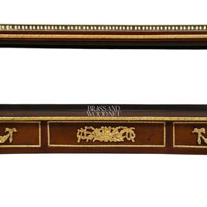 โต๊ะกาแฟสุดหรูพร้อมมือจับทองเหลือง ลายฝังมุก และลิ้นชักเก็บของดีไซน์หรูหราสำหรับห้องนั่งเล่นสไตล์คลาสสิก - Product Image 2