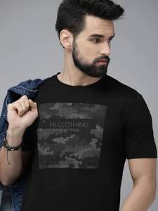 T-shirts à manches courtes pour hommes personnalisés, 100% coton tricoté, imprimé numérique uni, respectueux de l'environnement - Product Image 5