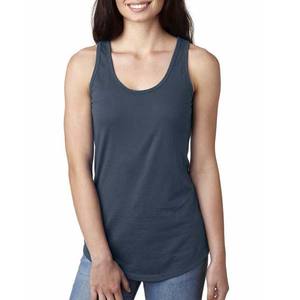 Femmes grande taille col rond sans manches débardeurs sports d'été décontracté vêtements d'entraînement respirant blanc coton/bambou Fiber solide - Product Image 3