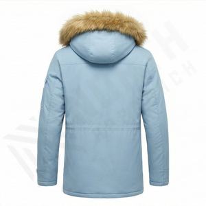 Parka d'hiver, nouvelle veste en duvet pour homme, chaude, tendance, manteaux d'extérieur populaires, doudoune personnalisée, couleur avec capuche, vêtements d'extérieur épais - Product Image 2
