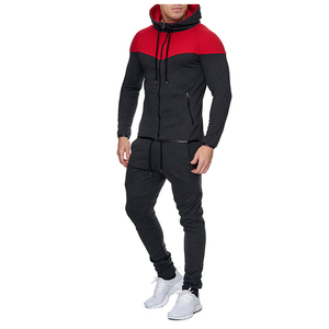 Ropa deportiva ajustada de alta calidad para hombre, conjunto de chándal de algodón 100% con costura de logotipo personalizado para deportes de invierno - Product Image 5