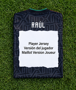 Camiseta de Jugador Negra de México, Versión Elite Aztec Jacquard, El Lobo, Equipación de Partido - Product Image 1