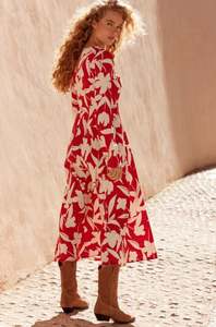 2025New et Sexy femmes à manches longues été Maxi robe décontracté conception ukrainienne brodé perlé détail tissu Europe plage - Product Image 2