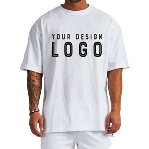 Vente en gros T-shirt unisexe à manches courtes 100% coton avec logo imprimé personnalisé T-shirts surdimensionnés pour hommes séchage rapide léger tricoté numérique - Product Image 3
