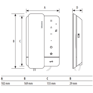 BTicino modello 344292 bianco classe 100 a16m portatile per sistemi di interfono Broadcast - Product Image 2