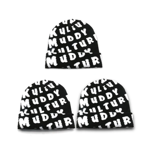 Gorro de invierno de Jacquard personalizable, gorro de punto cálido con patrón de camuflaje de dibujos animados, suave y cómodo, gorro de viaje de negocios con logotipo - Product Image 4