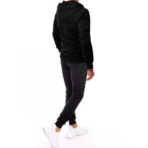 Jogging en molleton de coton respirant pour hommes, vêtements de sport, ensemble de bas respirants imprimés unis, survêtements pour l'hiver - Product Image 4
