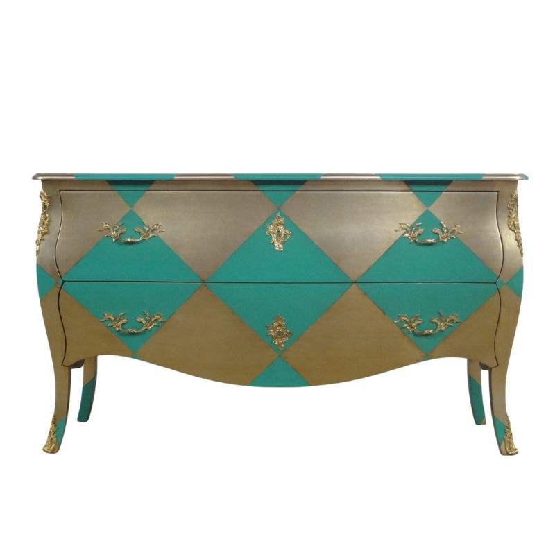 แชมเปญโบราณ + สีเขียว Tosca