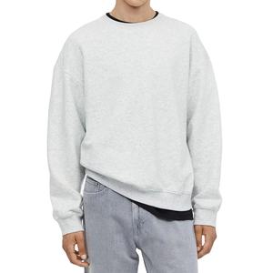 Sudaderas personalizadas para hombre, de algodón 100% grueso, con cuello redondo, lisas, teñidas, con patrón básico. - Product Image 1