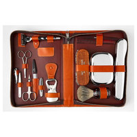 Kit de Cuidado Masculino con Herramientas de Acero Inoxidable para el Cuidado Facial y de la Barba, Todo lo Necesario para la Higiene en una Caja