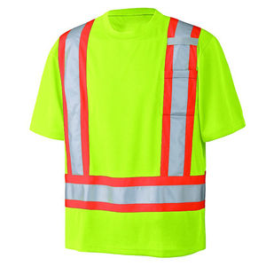 Chemise haute visibilité de haute qualité à manches longues coupe régulière conception de taille personnalisée Nouvelles chemises de sécurité réfléchissantes à manches longues haute visibilité - Product Image 6