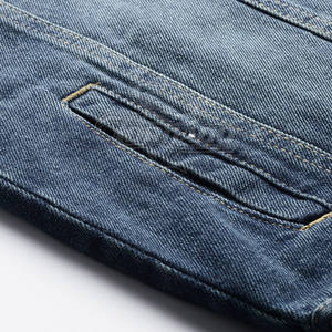 Chaqueta de Mezclilla para Hombre, Estilo Urbano, Cuello Alto, Primavera, Cálida y Cómoda, Venta en Línea - Product Image 6