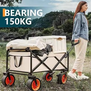 Xe đẩy đa năng, dung tích lớn, gấp gọn, di động, dùng cho vườn, ngoài trời, cắm trại, du lịch, hỗ trợ OEM - Product Image 4