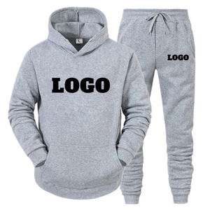 ชุดวิ่งจ๊อกกิ้งมีฮู้ดสำหรับผู้ชายชุดวอร์มสีพื้นสำหรับฤดูหนาว - Product Image 5