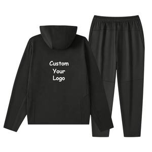 Chándal deportivo de poliéster con logotipo personalizado, chándal deportivo con cremallera completa, conjunto de chándal deportivo informal para correr para hombre - Product Image 5