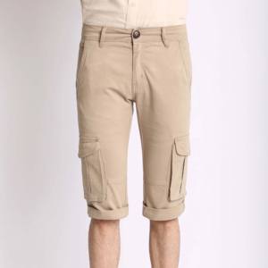 Nuevo estilo de moda 100% algodón sólido Cargo Shorts cordón comodidad verano venta en línea Casual medio pantalones bolsillos uso en el gimnasio - Product Image 2