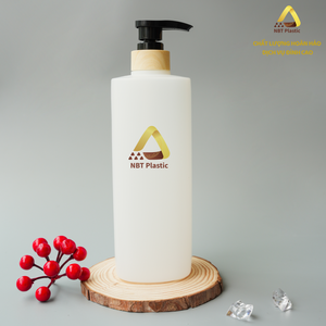 Vietnam Factory HDPE 750ml Rectangle Shape Plastic <b>Dispenser</b> for <b>Shampoo</b> Conditioner Cream/Oil Emulsion Custom Size - Product Image 4