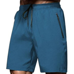 Pantalones cortos de gimnasio de estilo informal para hombre de tendencia superior hechos a medida multicolor liso teñido 100% poliéster lienzo diseño de patrón sólido - Product Image 3