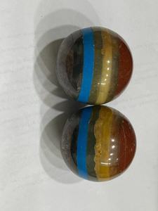 Sphères de pierres précieuses naturelles de qualité supérieure Sphère à sept chakras à des fins de guérison et de Reiki - Product Image 4