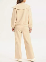 Tenues décontractées deux pièces sweat-shirt à demi-fermeture éclair ensembles de salon pour femmes survêtements de créateur pour femmes survêtement