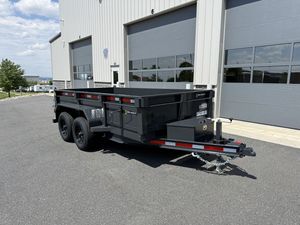 2026 Belmont 6' x 12' 10K Low Profile Dump Trailer DTL7212-10K Heavy Duty Hydraulic Dump Trailer Tandem Axle Utility Equipment - Product Image 3