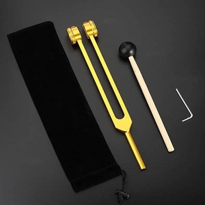 Tenedor de afinación médico de aleación de aluminio Rosa Surtechs, juego de curación con sonido de 128 Hz con bolsa individual, herramienta de terapia de Chakra - Product Image 5