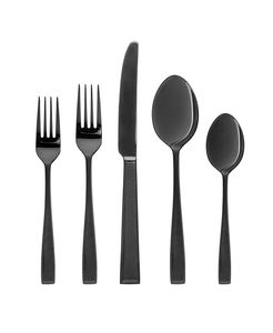 Juego de Cubiertos de Acero Inoxidable con Acabado Espejo, Juego de Tenedores y Cucharas para Restaurante, Decoración de Comedor, Color Negro 2025 - Product Image 6