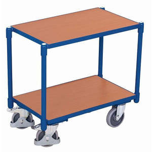 Chariot à roulettes Variofit Euro-System à quatre roues, 2 zones de chargement, dimensions extérieures 677 x 416 x 637 mm (L/L/H), capacité - Product Image 1