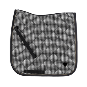 Tapis de selle en satin haut de gamme 420 GSM avec mousse, marque privée, vente en gros, fournisseur équestre - Product Image 1