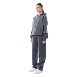 Survêtement de jogging pour hommes de marque personnalisée pantalons de survêtement à capuche pour femmes pantalons de survêtement évasés et ensembles de sweat à capuche survêtement pour hommes - Product Image 5