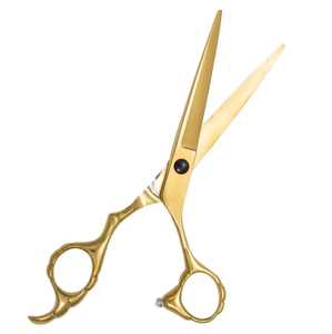 Golden Precision Elevate Your Craft with Professional Barber 6.0 <b>Hairdressing</b> <b>Scissors</b> - Product Image 3