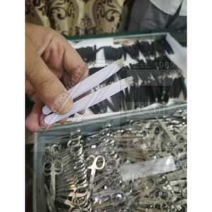 Pinzas Profesionales de Acero Inoxidable de Alta Calidad para Cejas, Punta Inclinada, Kit de Depilación de Vello Facial - Product Image 2