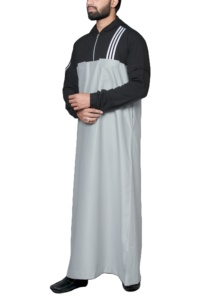 Thobe longue et élégante, vêtement musulman traditionnel, vente en gros, thobes sur mesure pour hommes, thobes unies tendance, nouveau design, jubbah pour hommes - Product Image 5