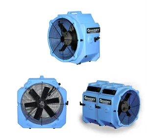 1/4HP 4000cfm trục không khí mover sàn máy sấy thảm Blower Stackable Daisy chuỗi gfci 360 độ với khung - Product Image 3