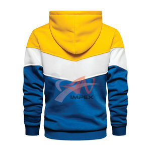Sudadera con Capucha de Hombre, con Costuras Tricolor, de Alta Calidad, de Forro Polar para Invierno, con Impresión de Logotipo Personalizado, Impermeable y Ecológica - Product Image 2