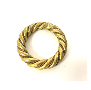 Servilletero de latón de diseñador Diseño de nudo chapado en oro Anillo de servilleta al por mayor hecho a mano Precio bajo Decorativo - Product Image 2